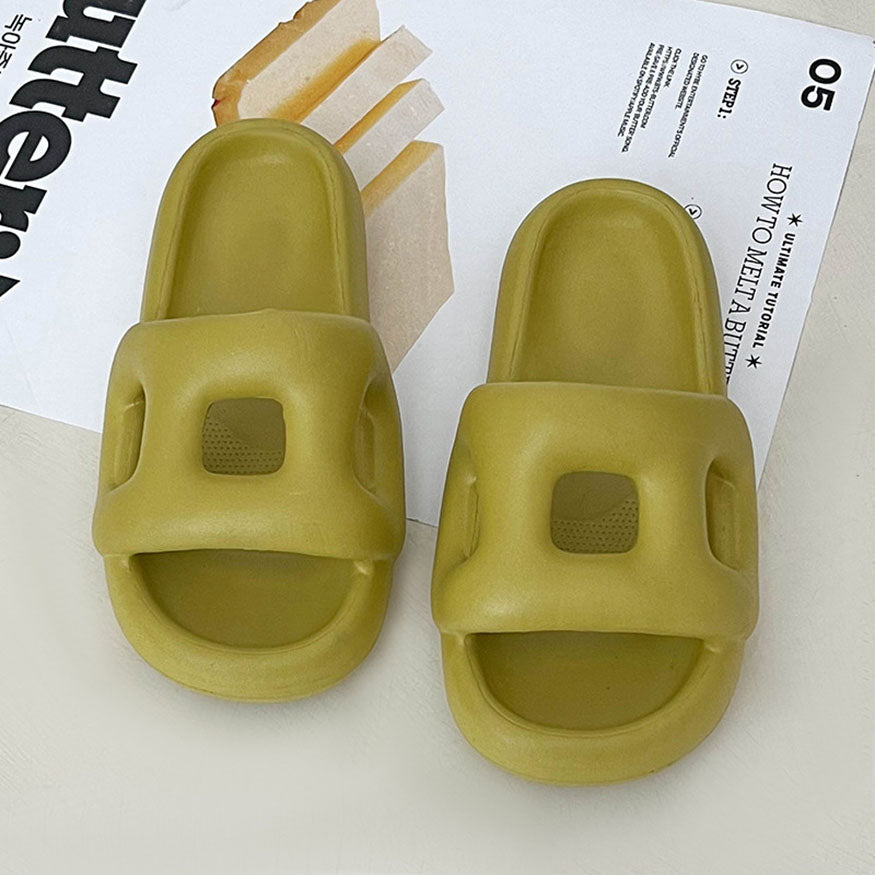Stylish Hollow Out Dseign Slides Green / EU:38-39:US Women's 7-8.5 Men's 4.5-6