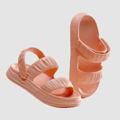 Vegetable Texture Sandals Beige / EU:36-37:US Women's 5-6.5