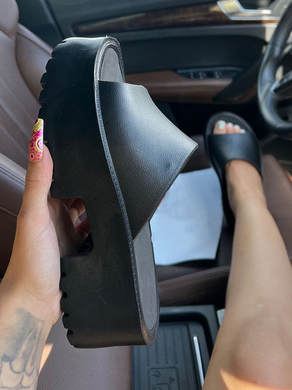 EVA Platform Sandals Black / 5/5.5