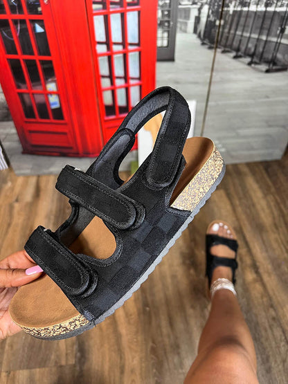 Velcro Flat Sandals Rose / 10.5/11