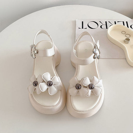 Trendy Flower Sandals Beige / EU:35:US Women's 4-4.5